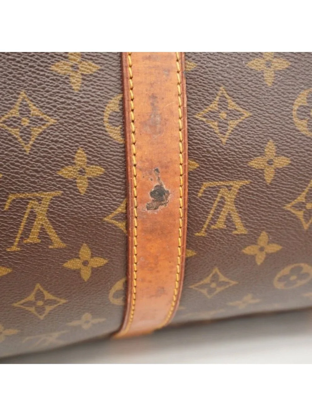 Louis Vuitton Boston Bag Monogram Keepall 50 Brown